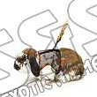 SM ANIMAL HARNESS W/ LEASH LG